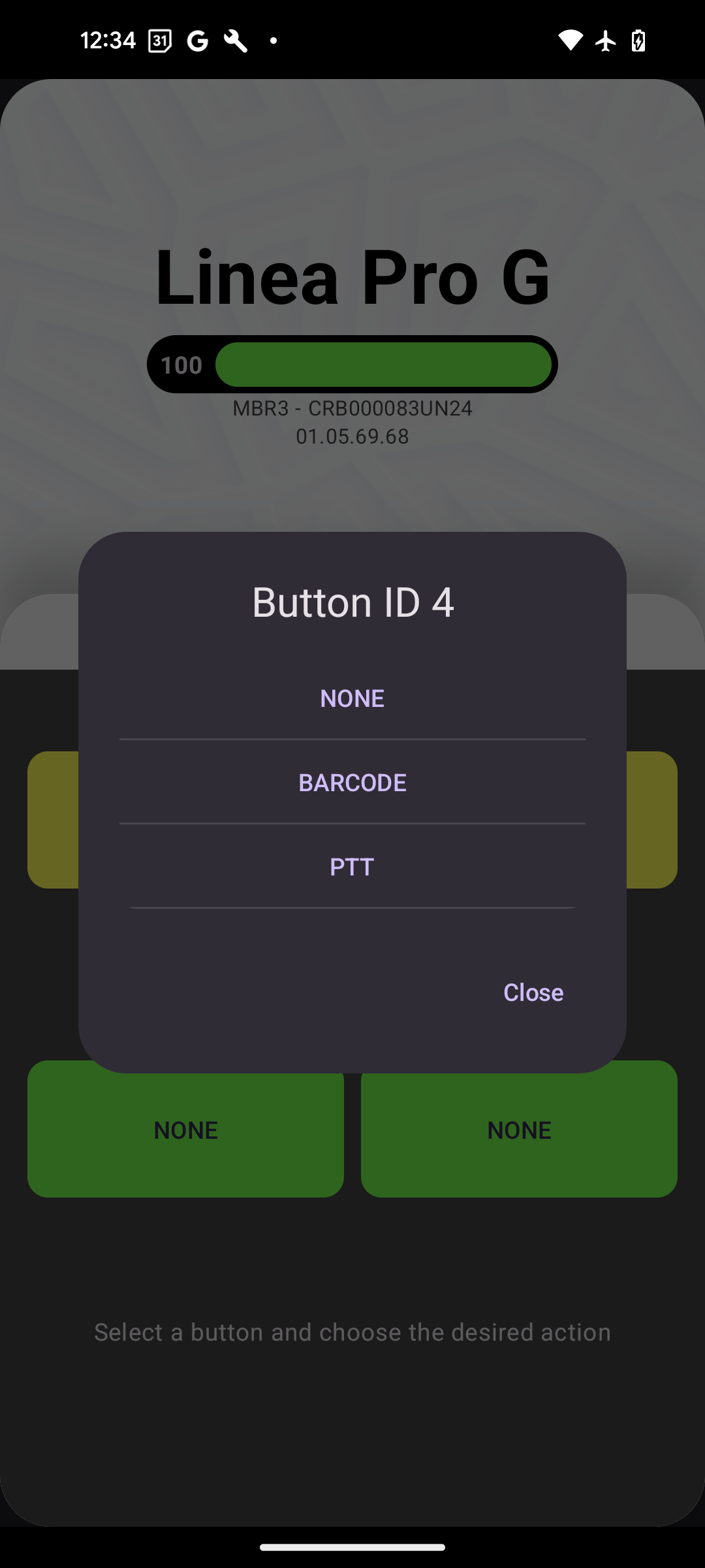 Action Button Options
